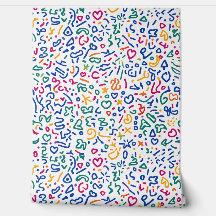 Divertido doodle de formas vibratorias coloridas