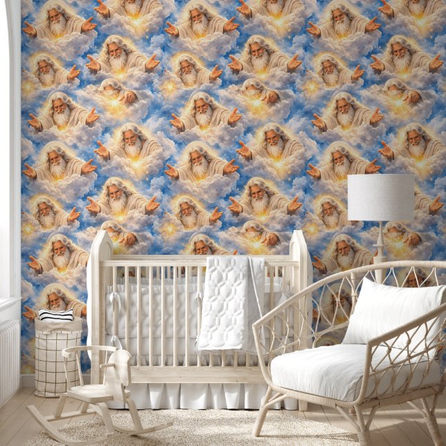 papel pintado divino padre celestial celestial, Di (Niños)