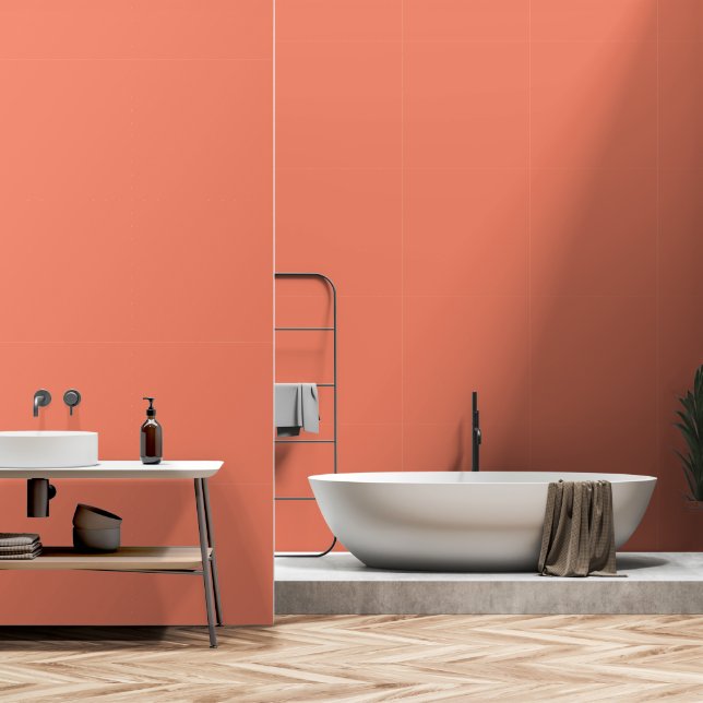 Papel Pintado DIY Salmon Simple Authority® (Baño)
