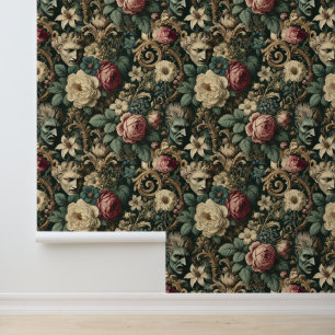 Papel Pintado Dolor en cualquier idioma - Floral gótica victoria