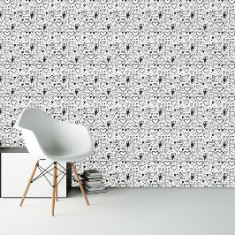 Papel Pintado Doodles de corazón dulce