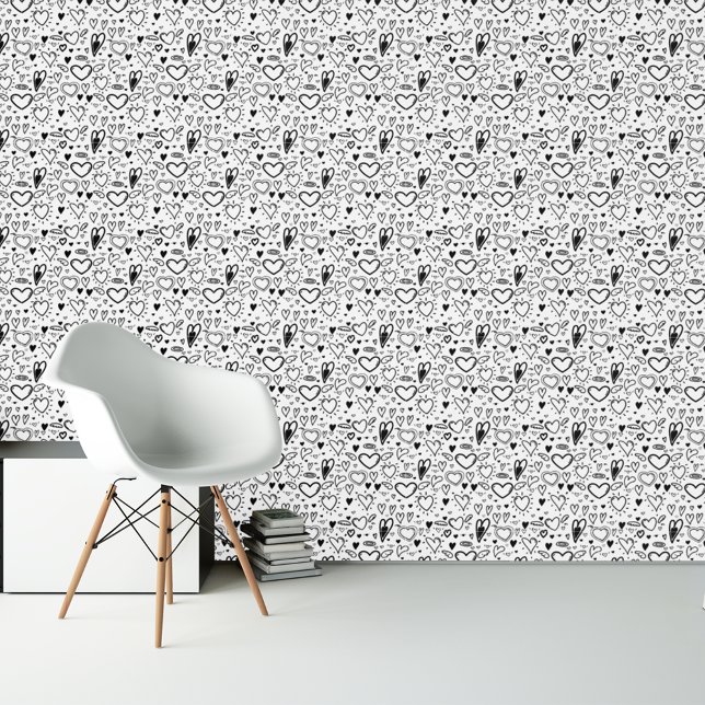 Papel Pintado Doodles de corazón dulce (Subido por el creador)