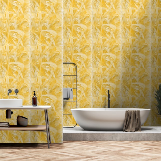 Papel Pintado Dorado amarillo (Baño)