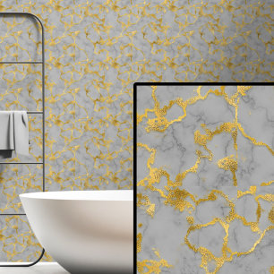 Papel Pintado Dorado gris medio dorado