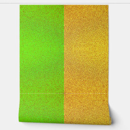 Papel Pintado Dorado juguetón y texturizado en verde