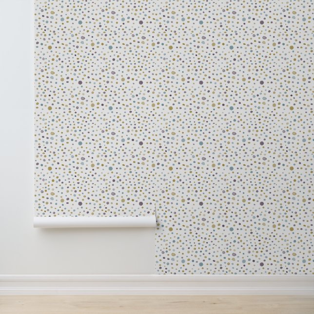 Papel Pintado Dots de acuarela Janet Confetti (Solicitud)