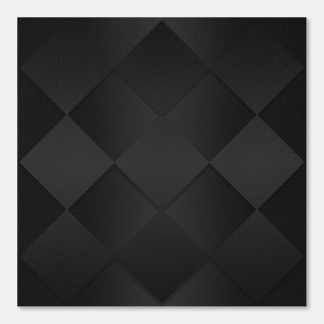 Papel Pintado Dramático diamante negro 3D (Anverso)