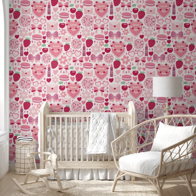 Papel Pintado Dulce Amo de Cereza Estética (Niños)