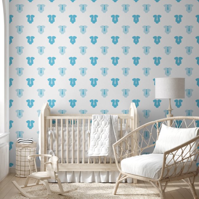 Papel Pintado Dulce Baby Boy Blue Fashion Pattern (Niños)