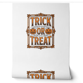Papel Pintado Dulce o Truco de Halloween Calabaza Calaveras Grab