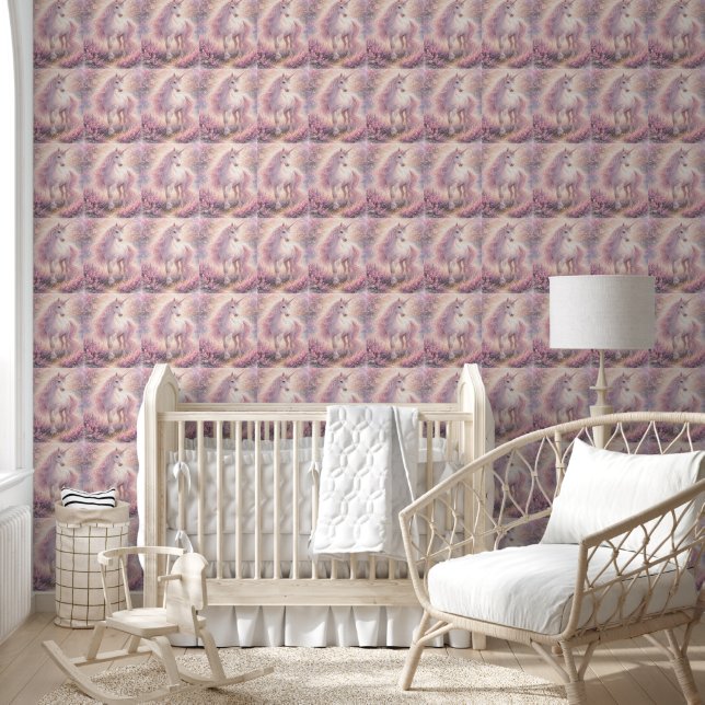 Papel Pintado Dulce Unicornio pastel caprichoso (Niños)