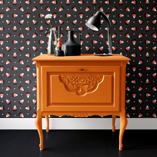 Papel Pintado Dulces de Maíz Negro de Halloween