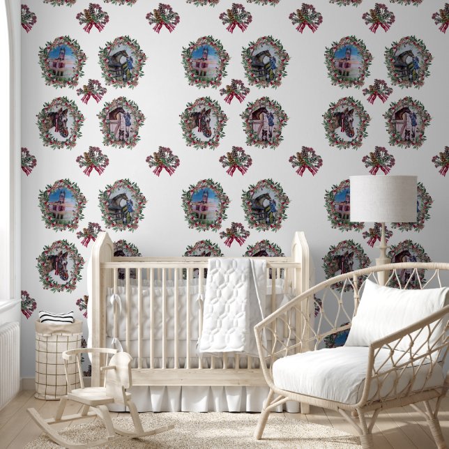 Papel Pintado ecuestre divertido (Niños)