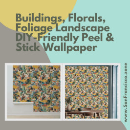 Papel Pintado Edificios, Florales, Paisaje Foliage Peel & Stick