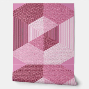 Papel Pintado Efecto 3D de textura rosa "Ratti_Creative_Arts"