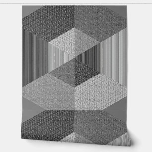 Papel Pintado Efecto 3D texturizado gris "Ratti_Creative_Arts"