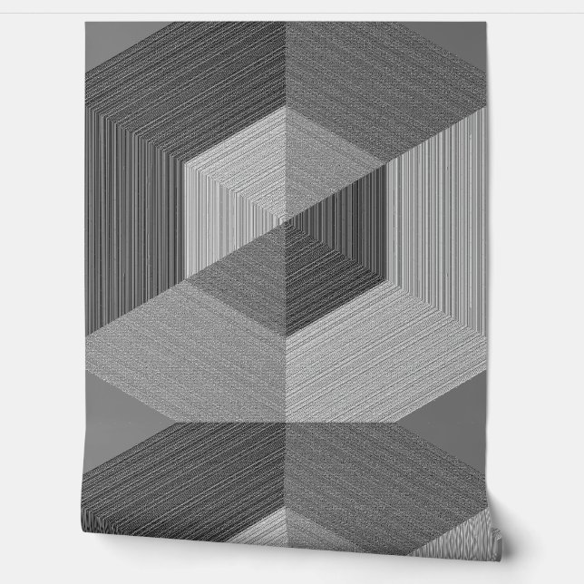 Papel Pintado Efecto 3D texturizado gris "Ratti_Creative_Arts" (Desenrollar)