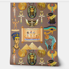 Papel Pintado Egyptian Ancient Hieroglyphic Pattern Symbol