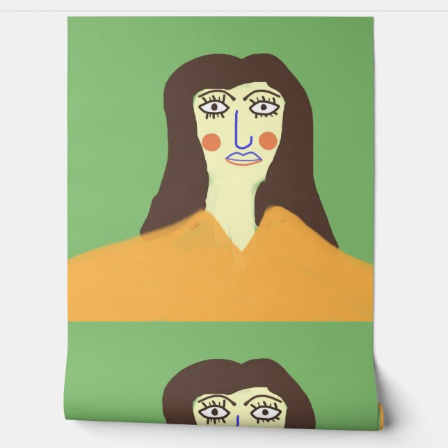 Papel Pintado el arte abstracto femenino (Desenrollar)