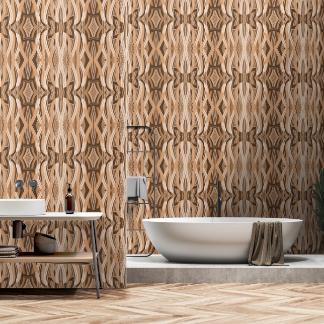 Papel Pintado El arte del flujo entrelazado (Baño)