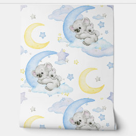 Papel Pintado El bebé que duerme Koala y Mama Nursery