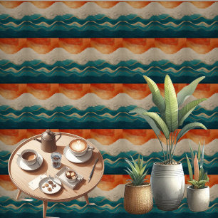 Papel Pintado El Boho Minimalista Sky Mountains Terrain Resumen 