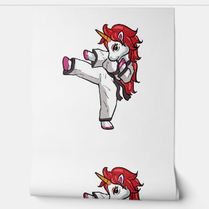 Papel Pintado El Chica de Unicorn Karate Taekwondo Jiu Jitsu MMA
