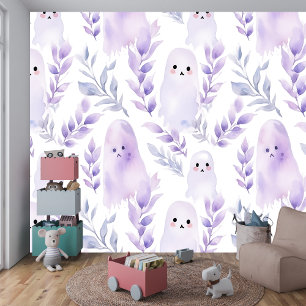 Papel Pintado El fantasma de la acuarela Pastel deja un diseño s