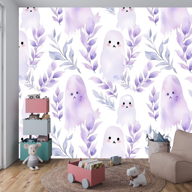 Papel Pintado El fantasma de la acuarela Pastel deja un diseño s (Subido por el creador)