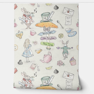 Papel Pintado El Fiesta del té de Alicia