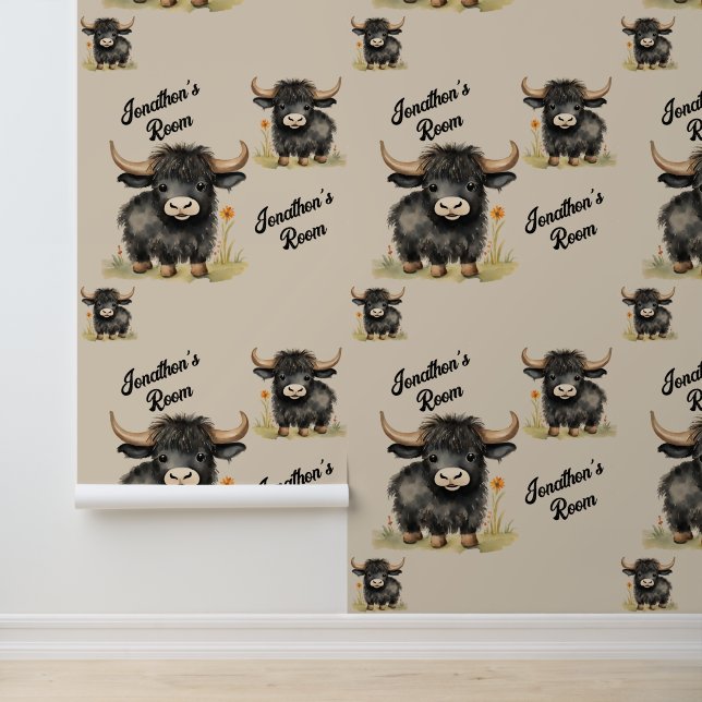 Papel Pintado El género masculino de la vaca de las tierras alta (Solicitud)