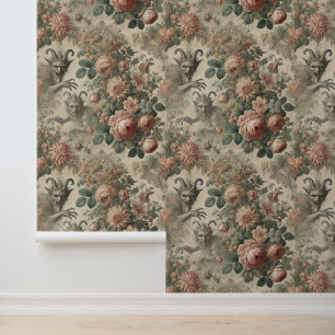 Papel Pintado El jardín del Goatman - Diseño folclórico gótico
