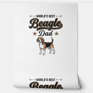 Papel Pintado El mejor papá Beagle del mundo perro vintage