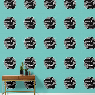 Papel Pintado El mundo de 3 Dachshunds diferentes 2