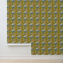 Papel Pintado El nativo Bush florece con el amarillo de la mosta
