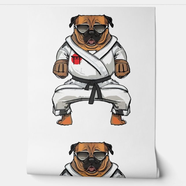 Papel Pintado El perro conoce a Karate (Desenrollar)