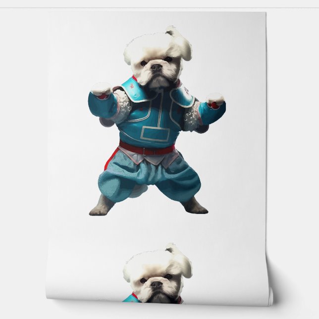 Papel Pintado El perro sabe que Karate se transformó (Desenrollar)