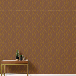 Papel Pintado El renacimiento florece en el Brown y el Oro