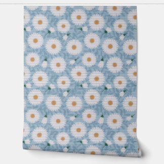 Papel Pintado El resplandor etéreo: margarita blanca sobre el pa