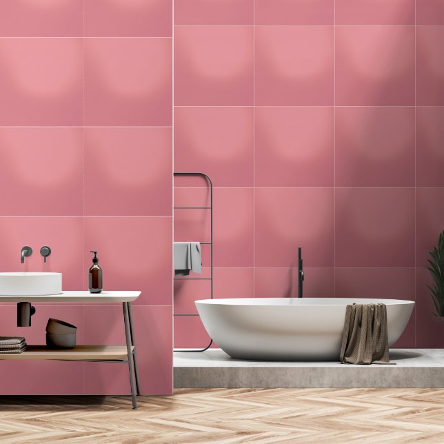 Papel Pintado El rosa ruso contemporáneo personalizado (Baño)