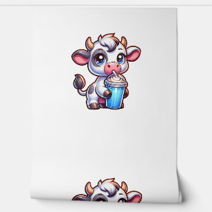 Papel Pintado El timo de leche lindo Lover Pequeño ternera conge