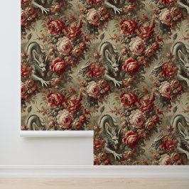 Papel Pintado El truco escarlata - Diseño mítico gótico