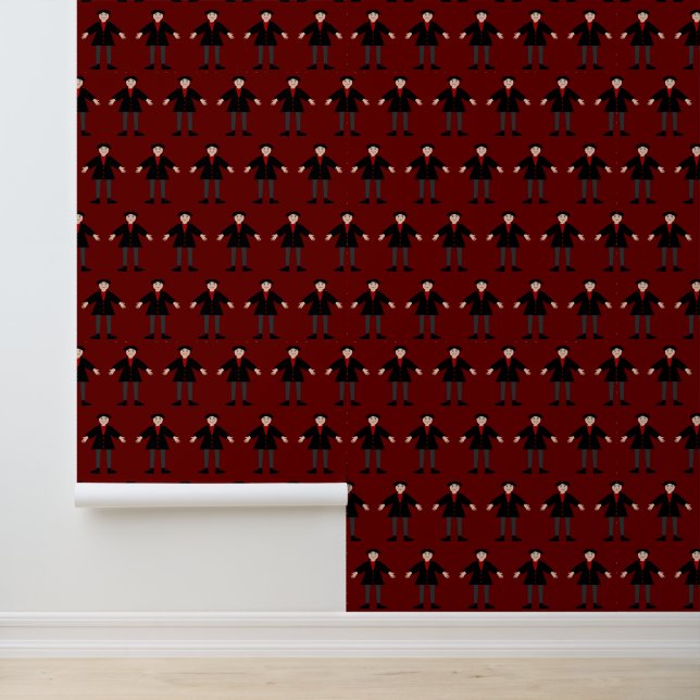 Papel Pintado El vampiro de Halloween estampado (Solicitud)