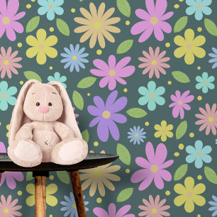 Papel Pintado El vibrante y caprichoso jardín florece en verde