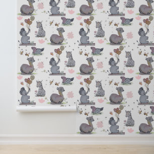 Papel Pintado "Elefante elefante y polka Hen"
