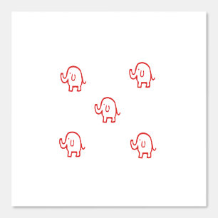 Papel Pintado Elefantes Bebés Patrones de Animales Cubren Salvaj