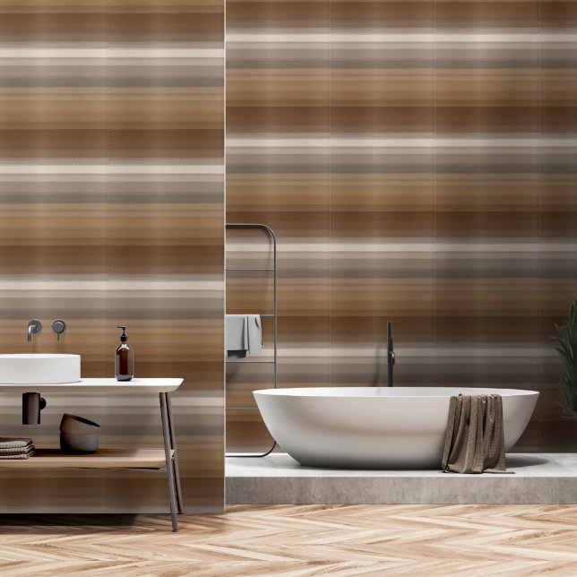 Papel Pintado Élégance Abstraite - Dégradé de Tons Bruns (Baño)