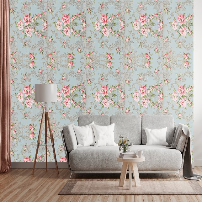 Papel Pintado Elegancia antigua: Vintage verde claro (Subido por el creador)