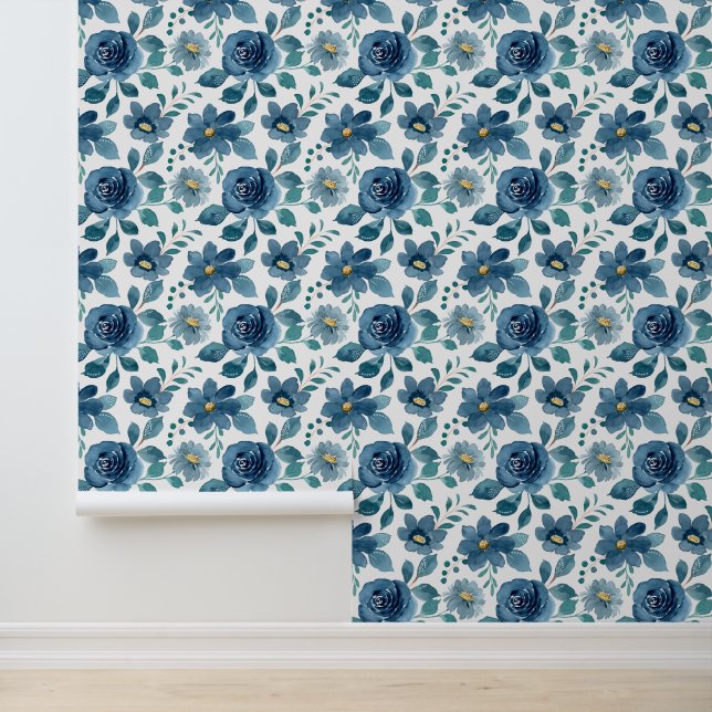 Papel Pintado Elegancia Azul Profundo (Solicitud)