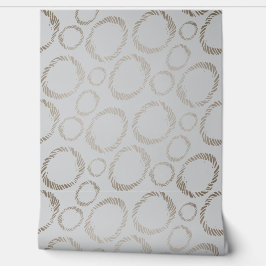 Papel Pintado Elegant grey texture pattern scratched circles.